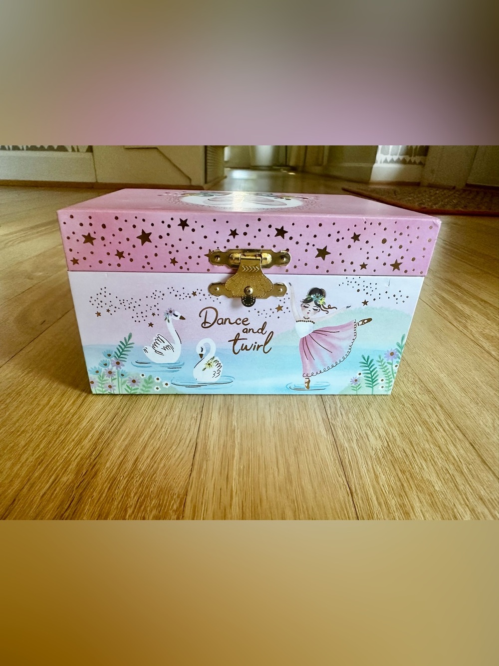 Dance and Twirl Pink Ballerina music Jewelry Box